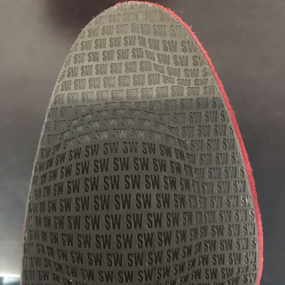 Stuart Weitzman Red Suede Stiletto Heeled  Leather Ankle Boots/Booties Women’s 7 - Picture 14 of 16